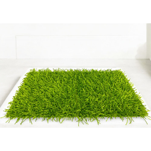 Tappeto Shaggy Verde – Pelo 6 cm, Antiscivolo, Morbido – 12 Misure