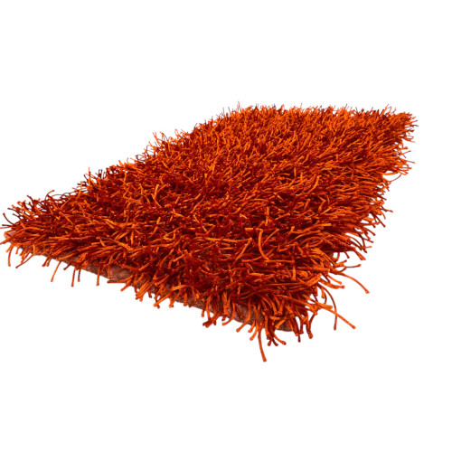 Tappeto Shaggy Arancio – Pelo 6 cm, Antiscivolo, Morbido – 12 Misure
