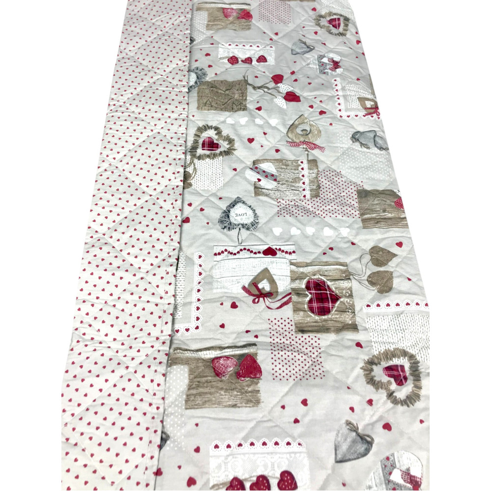 Spring quilt in pure cotton padded with hypoallergenic polyester