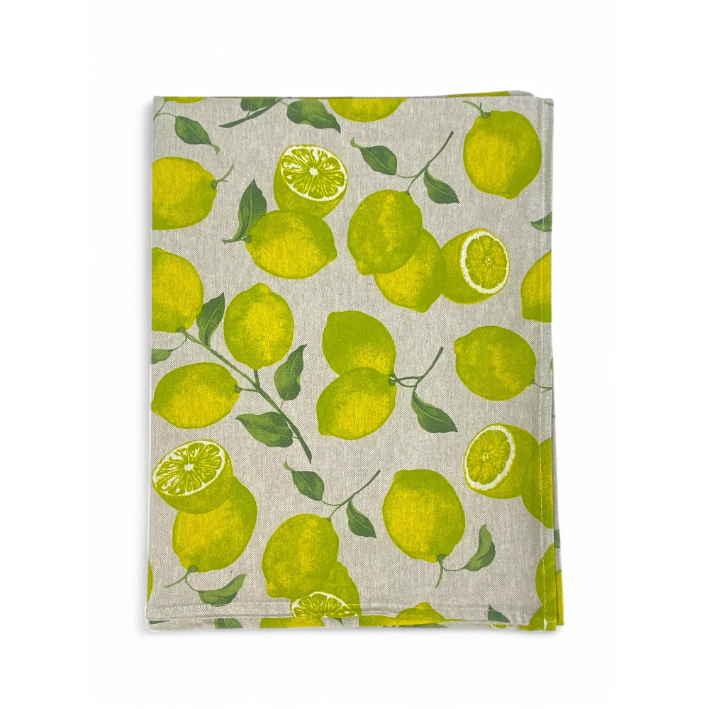 TOVAGLIA DORY SORRENTO limone LIMONI GIALLO in cotone