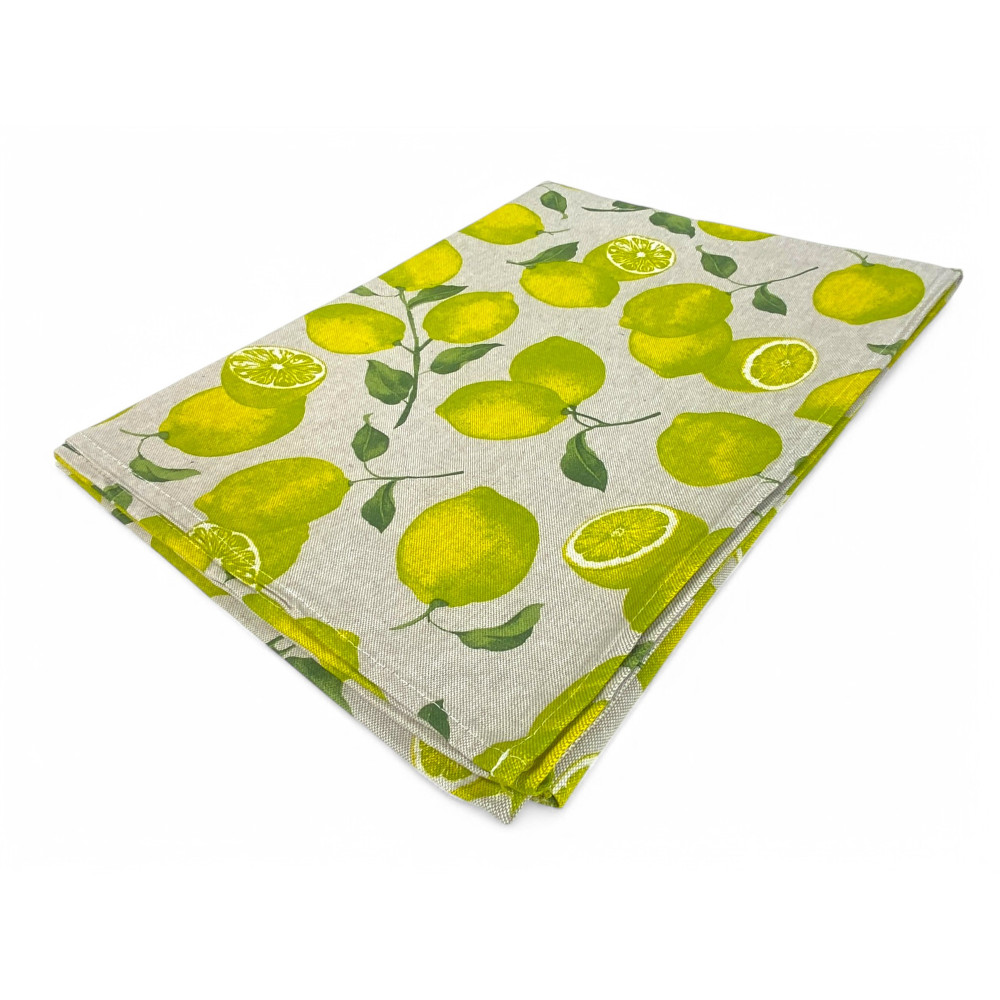 NAPPE DORY SORRENTE citron CITRONS COTON JAUNE