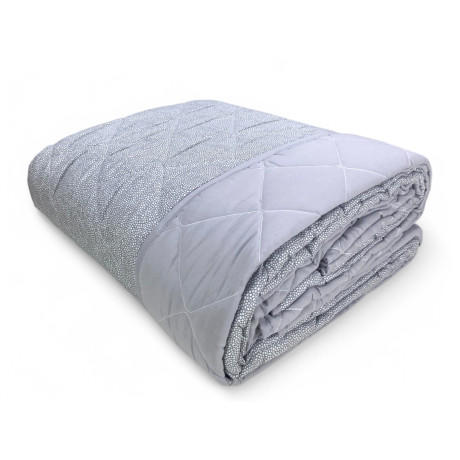 Copriletto trapuntato Boy Grigio – Design a micro-punti in grigio e bianco, stile moderno