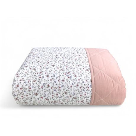 Edredón Fiorellino Rosa - Colcha acolchada de entretiempo - Microfibra suave - Made in Italy 2