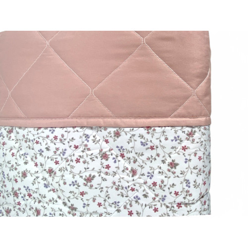 Pink Fiorellino Quilt - Lightweight blanket with original packaging - Italian quality