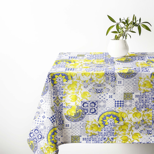 Tablecloth 140x240 cm Sissi - Mediterranean print with bright and durable colors.