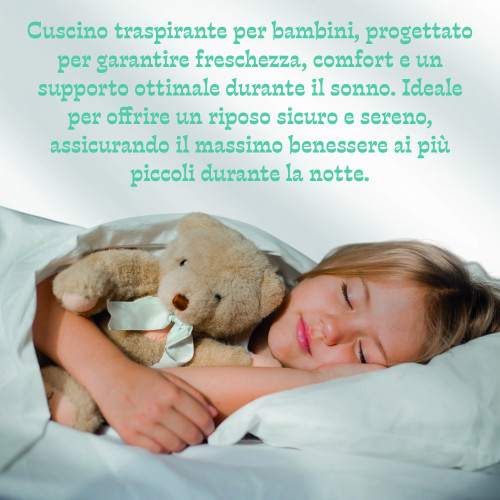 Cuscino Lettino 40x60 cm – Anallergico, Traspirante, Morbido e Sicuro