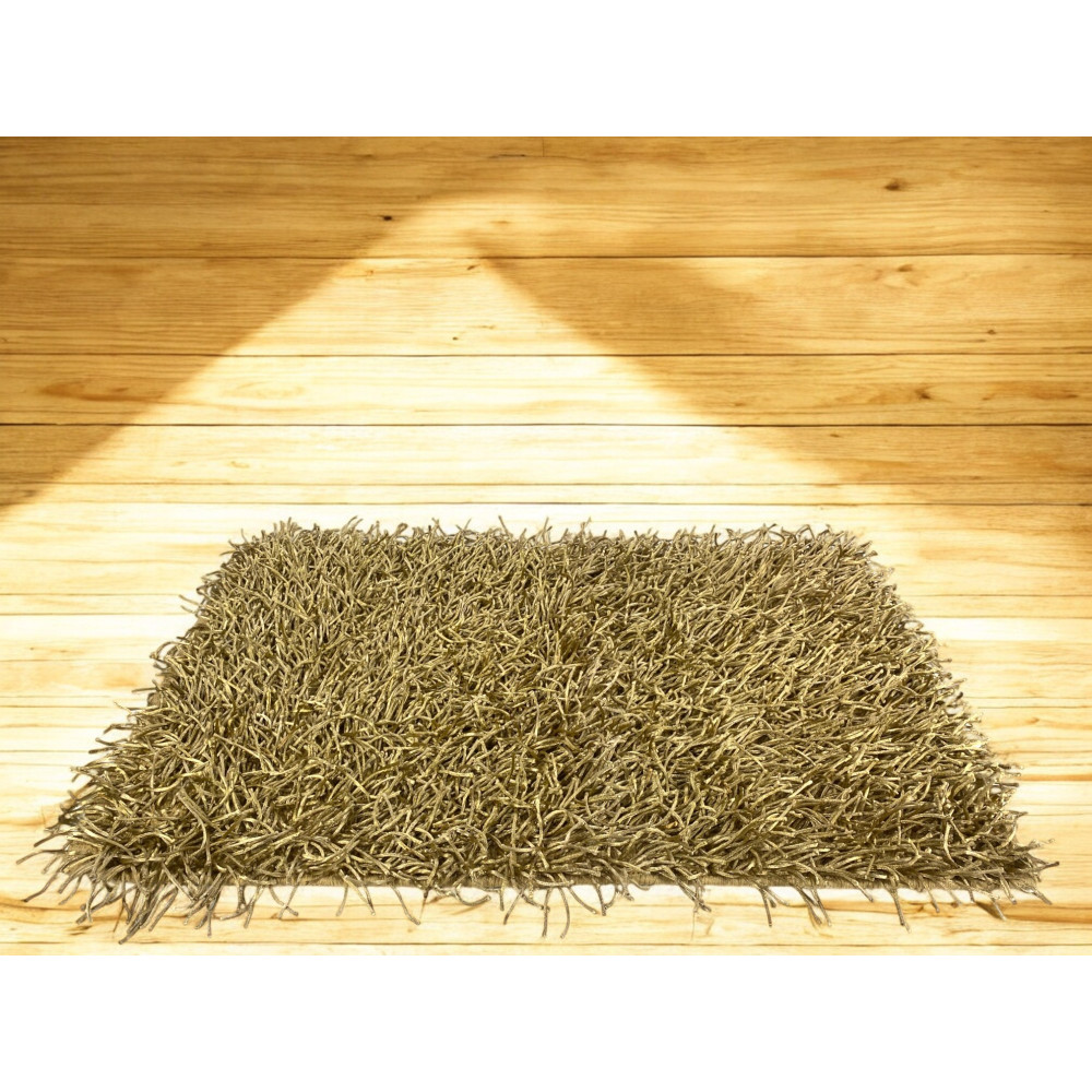 Alfombra Shaggy Beige – Pelo 6 cm, Antideslizante, Suave – 12 Tallas