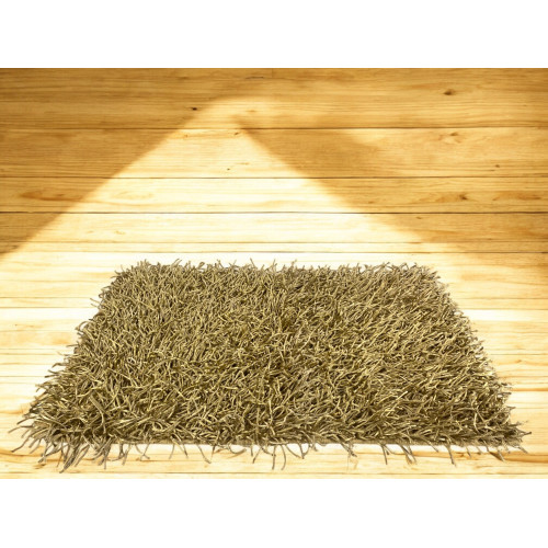 Alfombra Shaggy Beige – Pelo 6 cm, Antideslizante, Suave – 12 Tallas