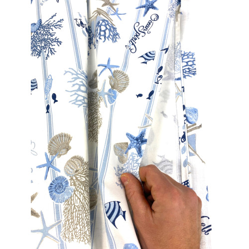 Mantel de algodón Sissi Mare y Rayas – Estilo Náutico – Made in Italy