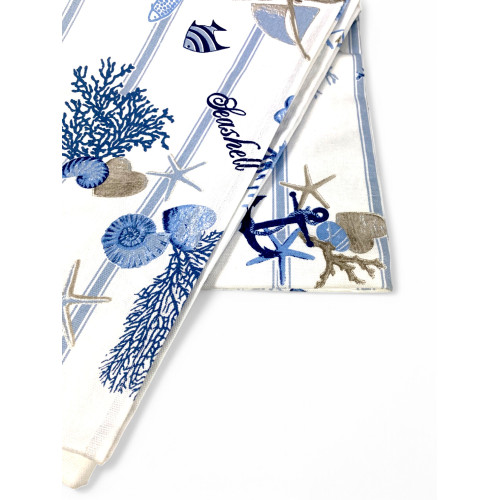 Nappe en coton Sissi Mare and Stripe – Style nautique – Made in Italy