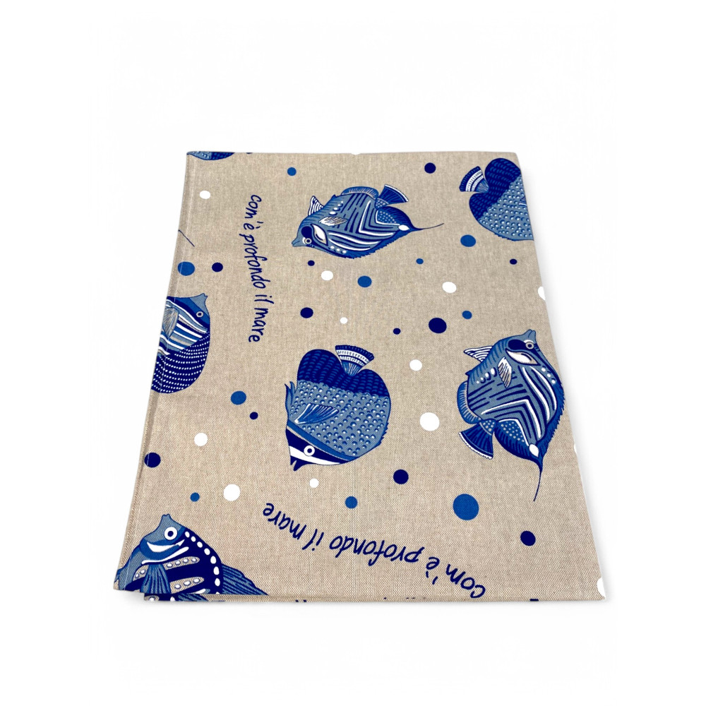 Cotton and polyester tablecloth – Perfect for kitchen, dining room or beach house