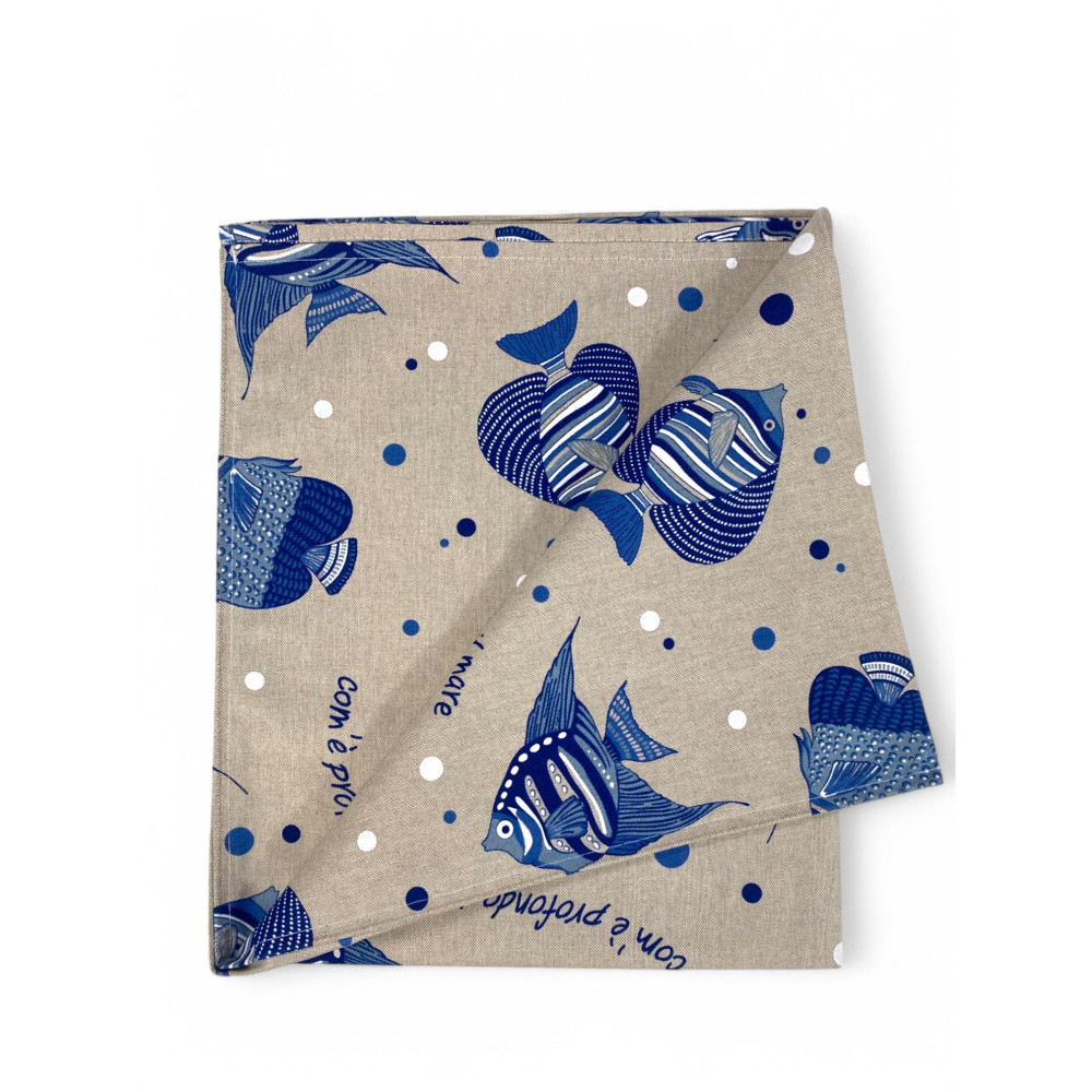 Nappe Dory « How Deep is the Sea » – Coton épais – Fabriqué en Italie