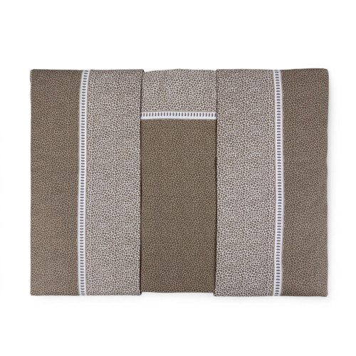 Double Sheets Cotton Suit MAXI - Modern Design "Time" beige, 100% Cotton