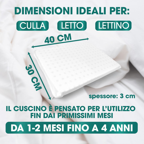 Anti-suffocation crib pillow for your baby's safety