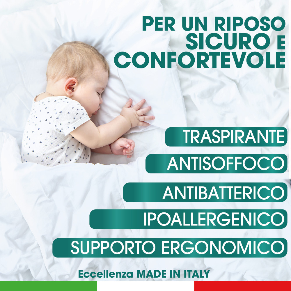 Anti-suffocation crib pillow for your baby's safety