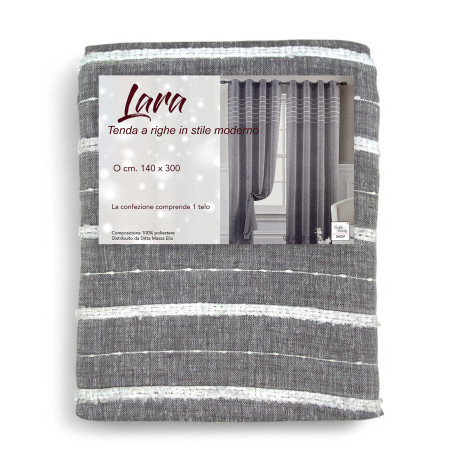 Embalaje de la carpa Lara 140x300 cm plegado con etiqueta visible.