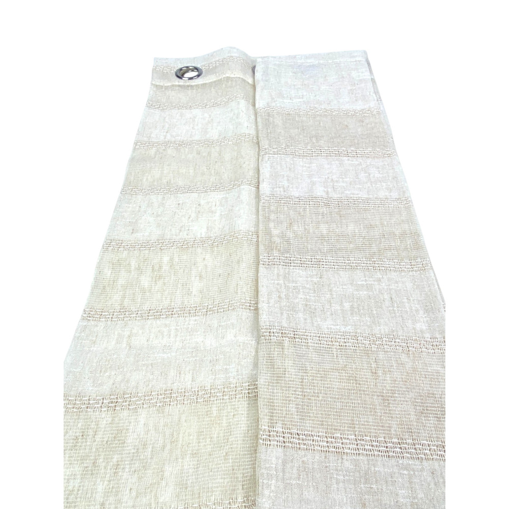 Modern Curtain Calcutta - Vertical striped fabric, semi-transparent and elegant