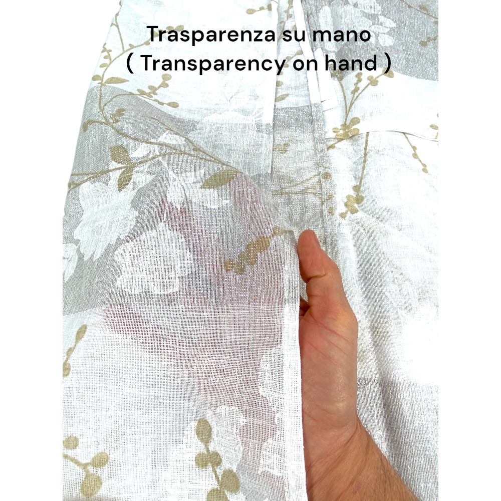 Olinka Moderner Vorhang mit Blumenmuster und filterndem Licht