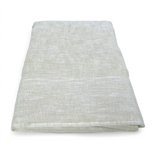 Modern beige linen effect curtain - elegant and bright ambience