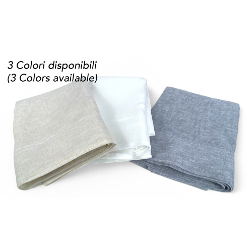 Cortina Blanca Simply 2.0 - Efecto Lino 200x300 cm con Cincha Universal