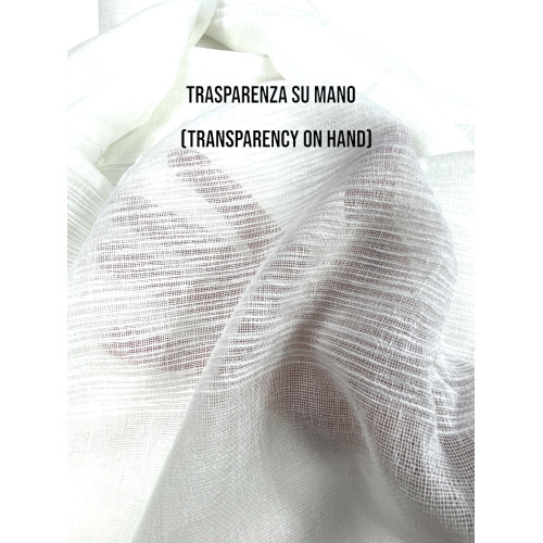 Detail der Transparenz an der Hand und Streifenwebung