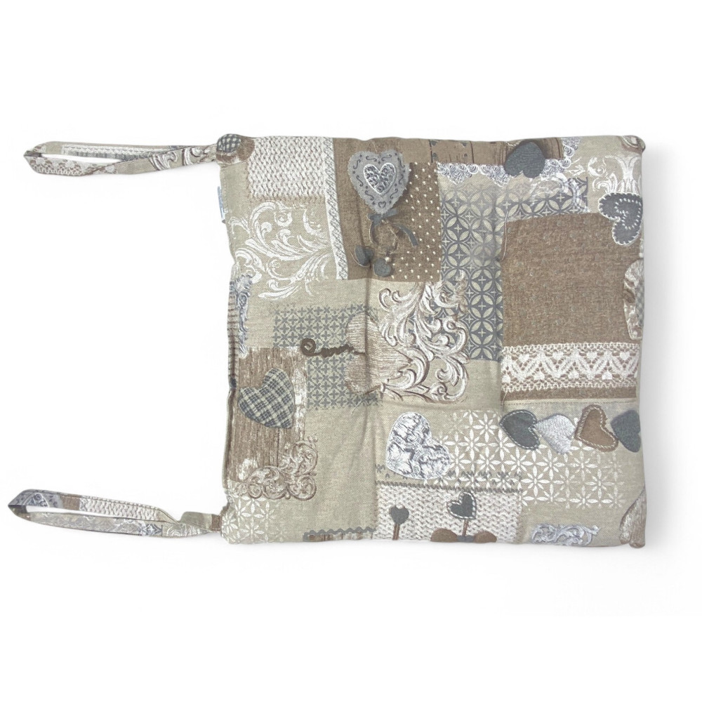 STUHLBEZUG Soft TYROLEAN Heart MARGOT Beige