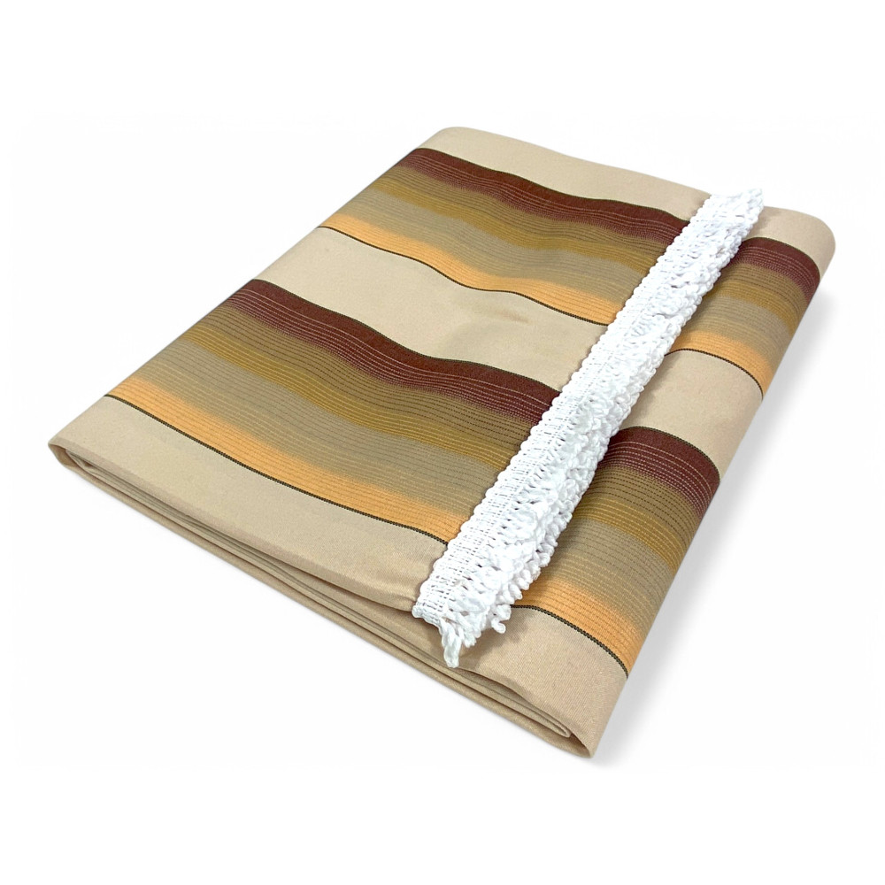 Tenda Sole Ombralux Malta - Acrilico Dralon® Righe Beige Marroni - Made in Italy
