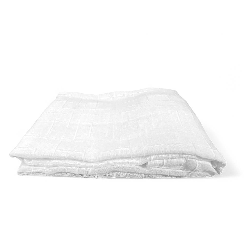 Par de cortinas Lulù White 60x240 cm - Montaje de la cortina rizada para un efecto refinado