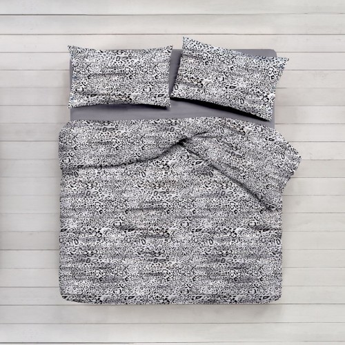FEUILLE COMPLÈTE SAFARI tacheté gris