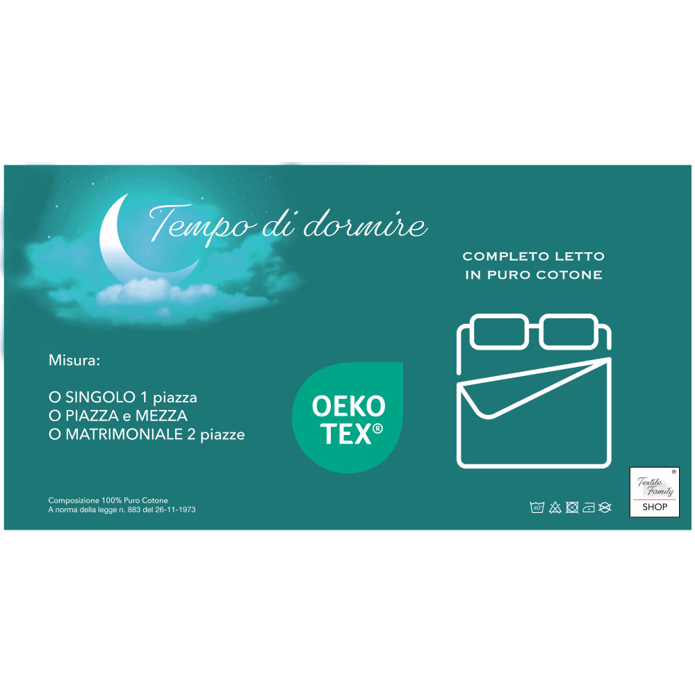 Confezione originale - set lenzuola matrimoniale fantasia coralli