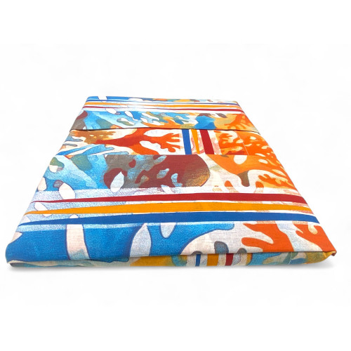 Lenzuola colorate con stampa coralli multicolore - federe e lenzuolo coordinati