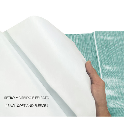 Seawater Tablecloth – Folded on itself – Washable waterproof PVC