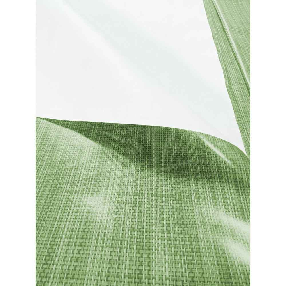LIMA Light Green Tablecloth – Fabric detail with textured texture