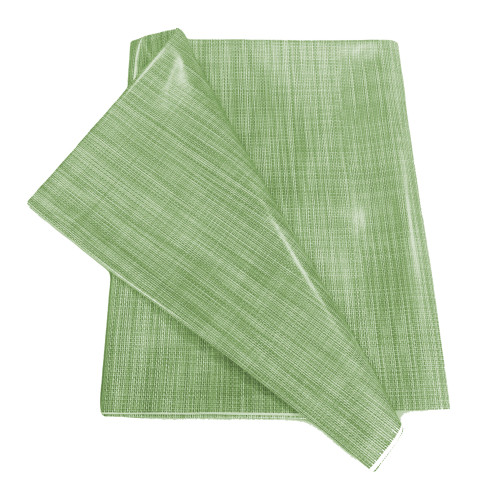 LIMA Light Green Tablecloth – Plastic-coated Washable Non-Slip – Made in Italy