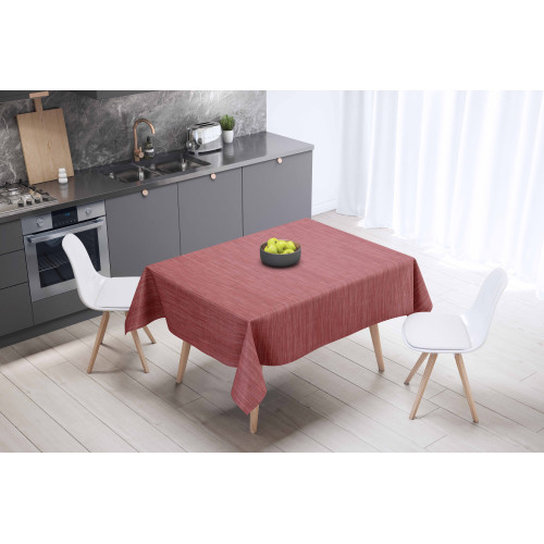 Tovaglia LIMA Rossa piegata – Superficie plastificata brillante