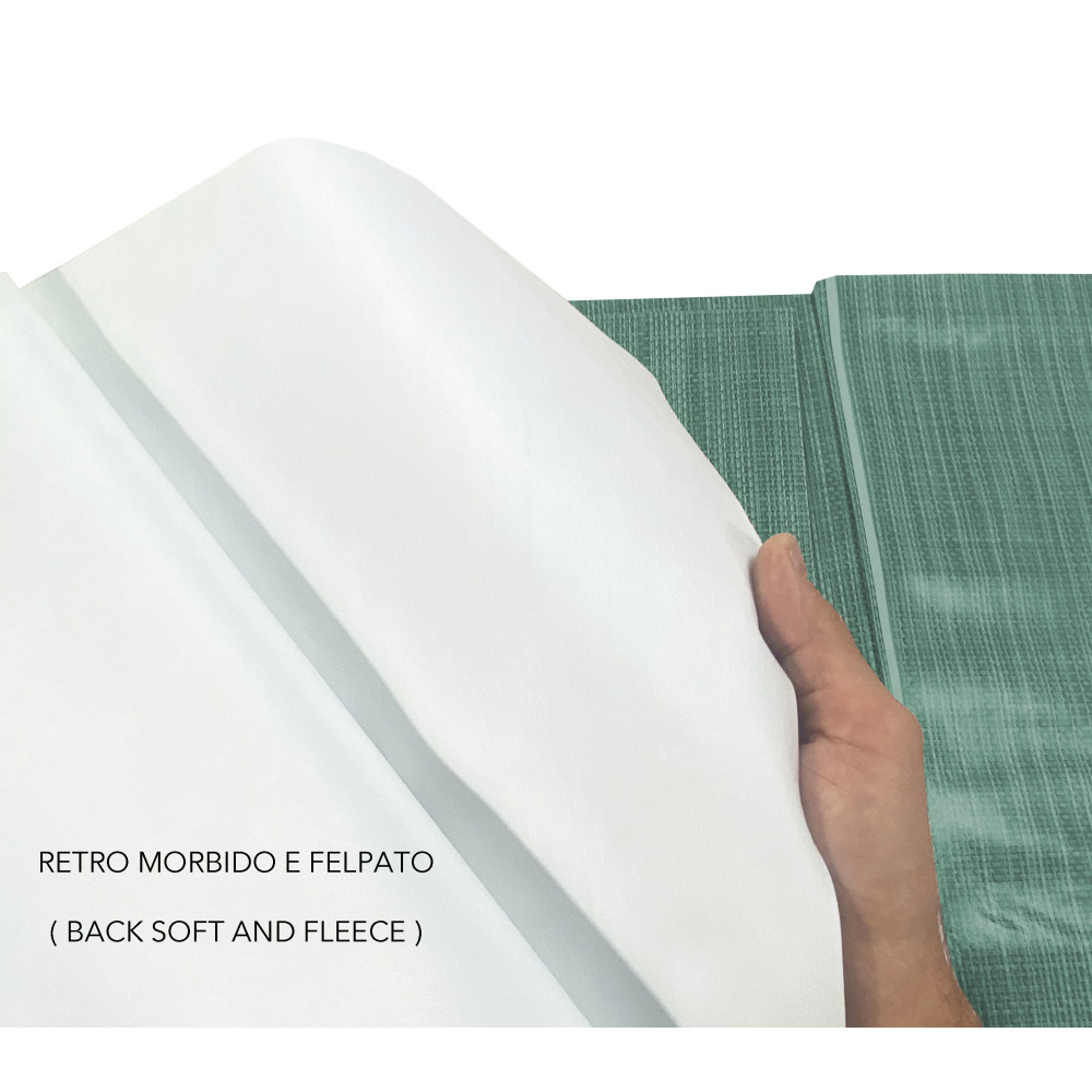Retro tovaglia verde scuro – Dettaglio felpato antiscivolo per tavolo