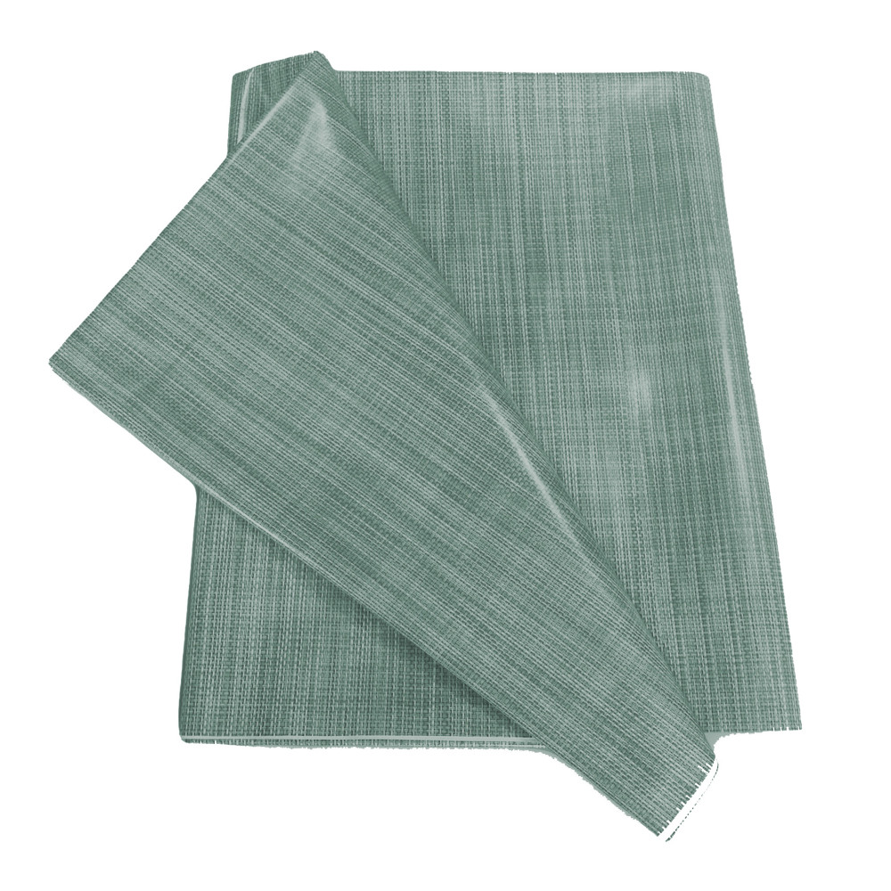 LIMA Dark Green folded tablecloth – Shiny plasticized surface