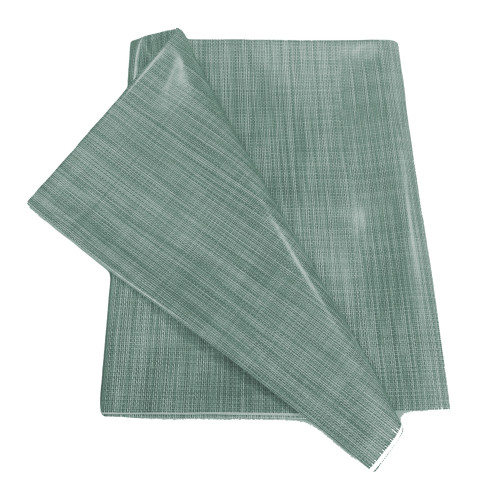 Tovaglia LIMA Verde Scuro piegata – Superficie plastificata brillante