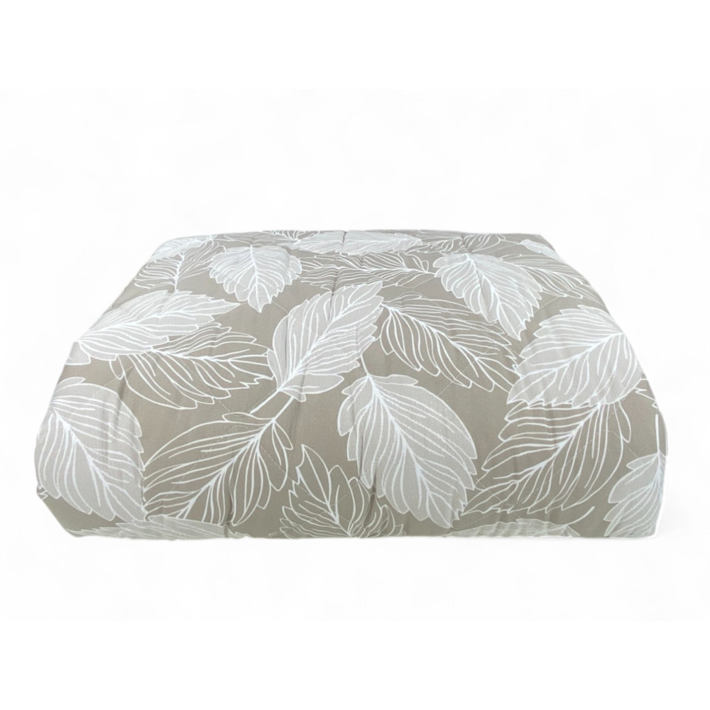 Beige Leaf Quilt - Rautennähte und weicher Stoff in Pfirsichoptik