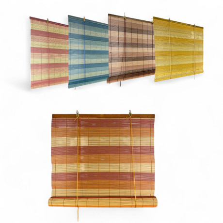 Bambus-Rollo 60x150 cm - 5 verfügbare Farben - Innen und Außen
