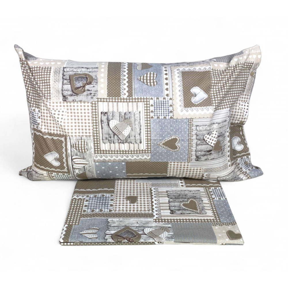 Housse de couette tyrolienne aprica beige coeurs
