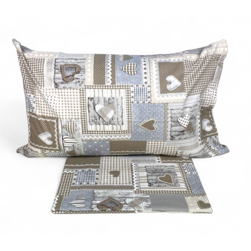 Tiroler Bettbezug aprica beige herzen