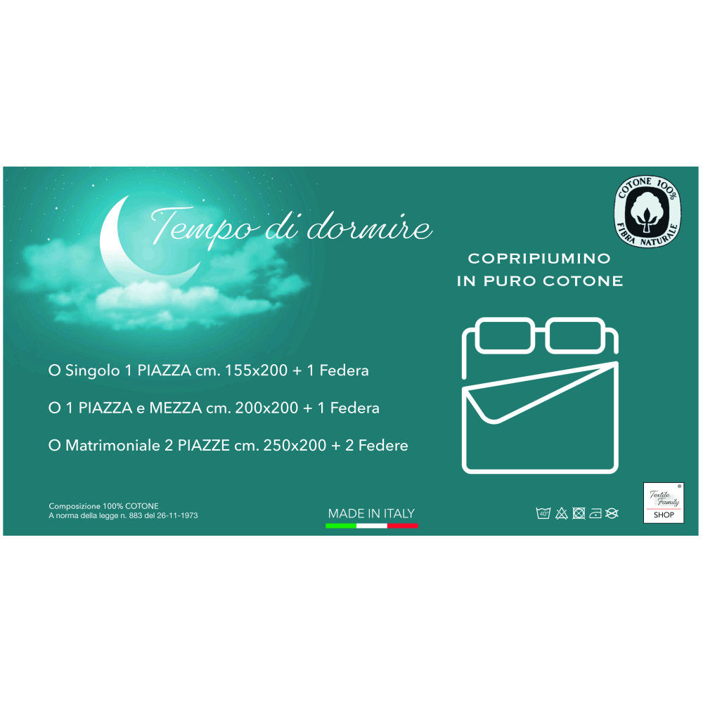 Housse de couette tyrolienne Hearts Aprica Beige – Coton 100 % Made in Italy