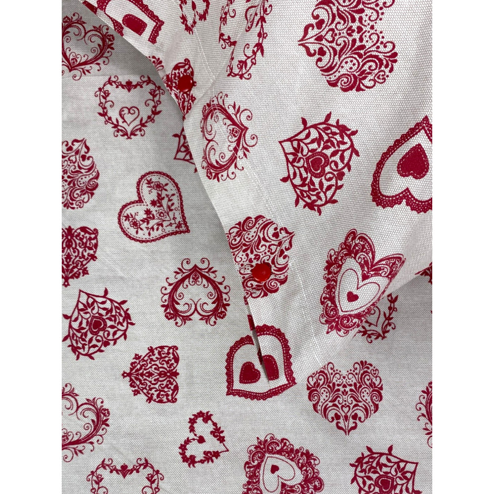 Miros Heart Sheets Set - Tyrolean Style 100% Cotton - Made in Italy