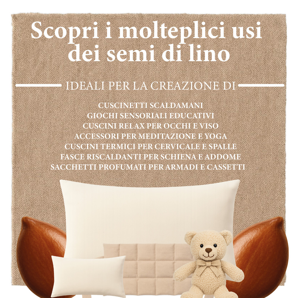 Linaza natural lavada: para almohadillas térmicas y compresas de bricolaje