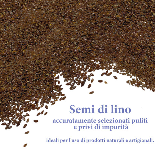 Semi di Lino Naturali Lavati – Per Cuscinetti Termici e Impacchi Fai-da-Te