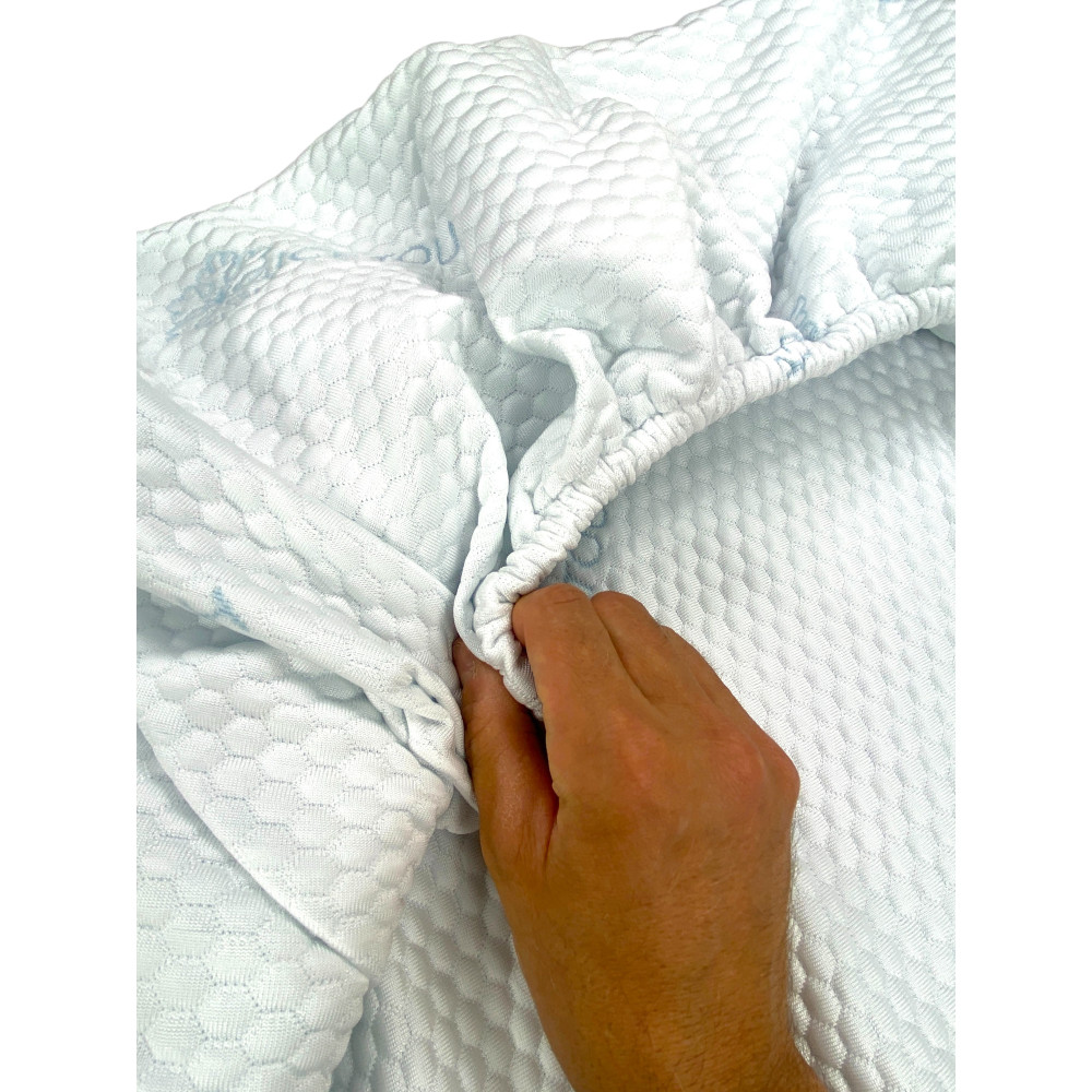 Froid rafraîchissant + surmatelas Ice-Touch, été, régulateur de température, respirant, doux, extensible, lavable