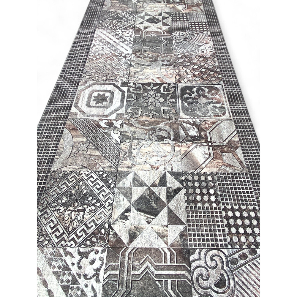 Antidérapant tapis de cuisine en coton, indestructible, imprimé avec des feuilles vertes