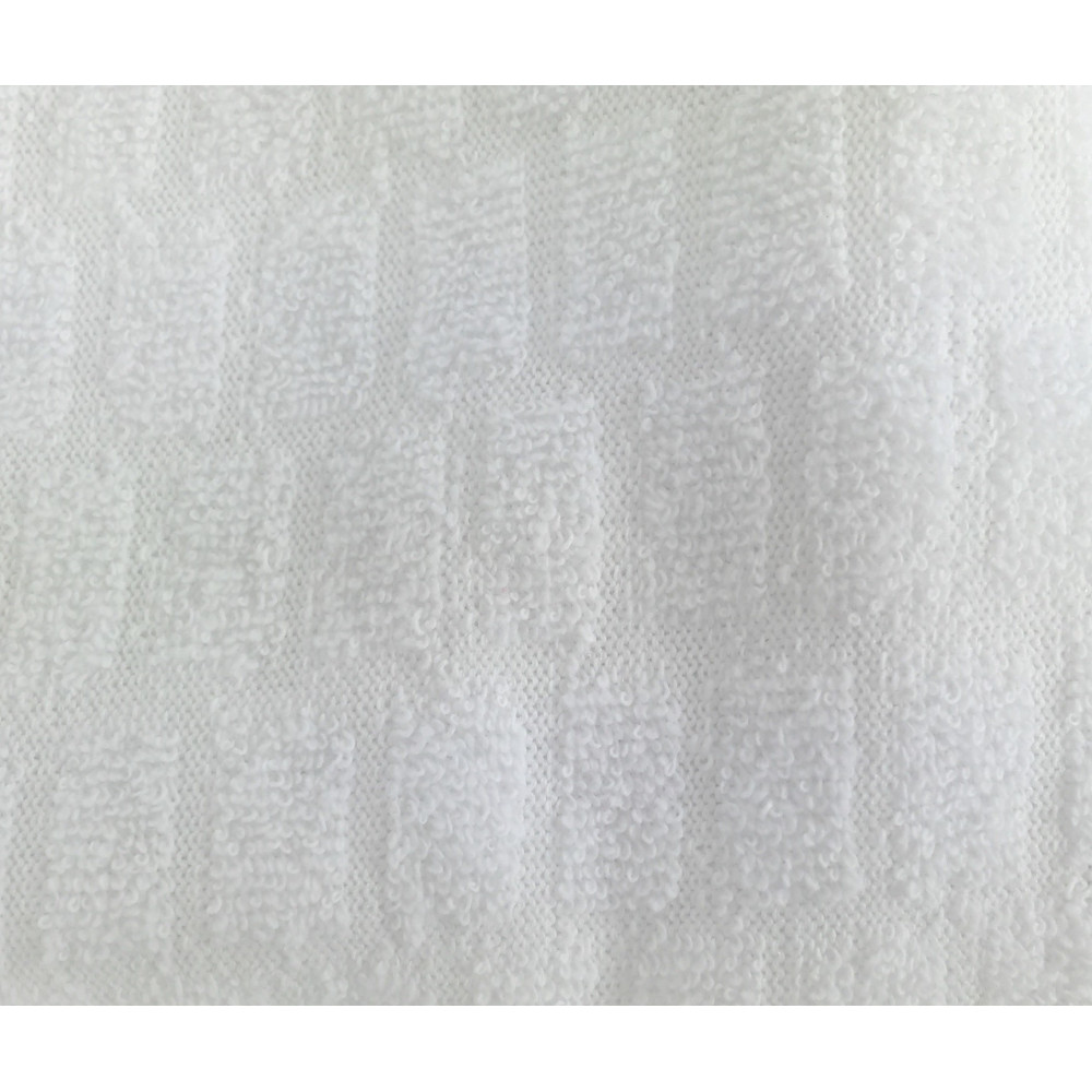 Dettaglio trama jacquard a quadri in spugna di cotone