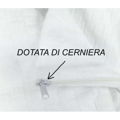 Chiusura a cerniera per facile rimozione e lavaggio